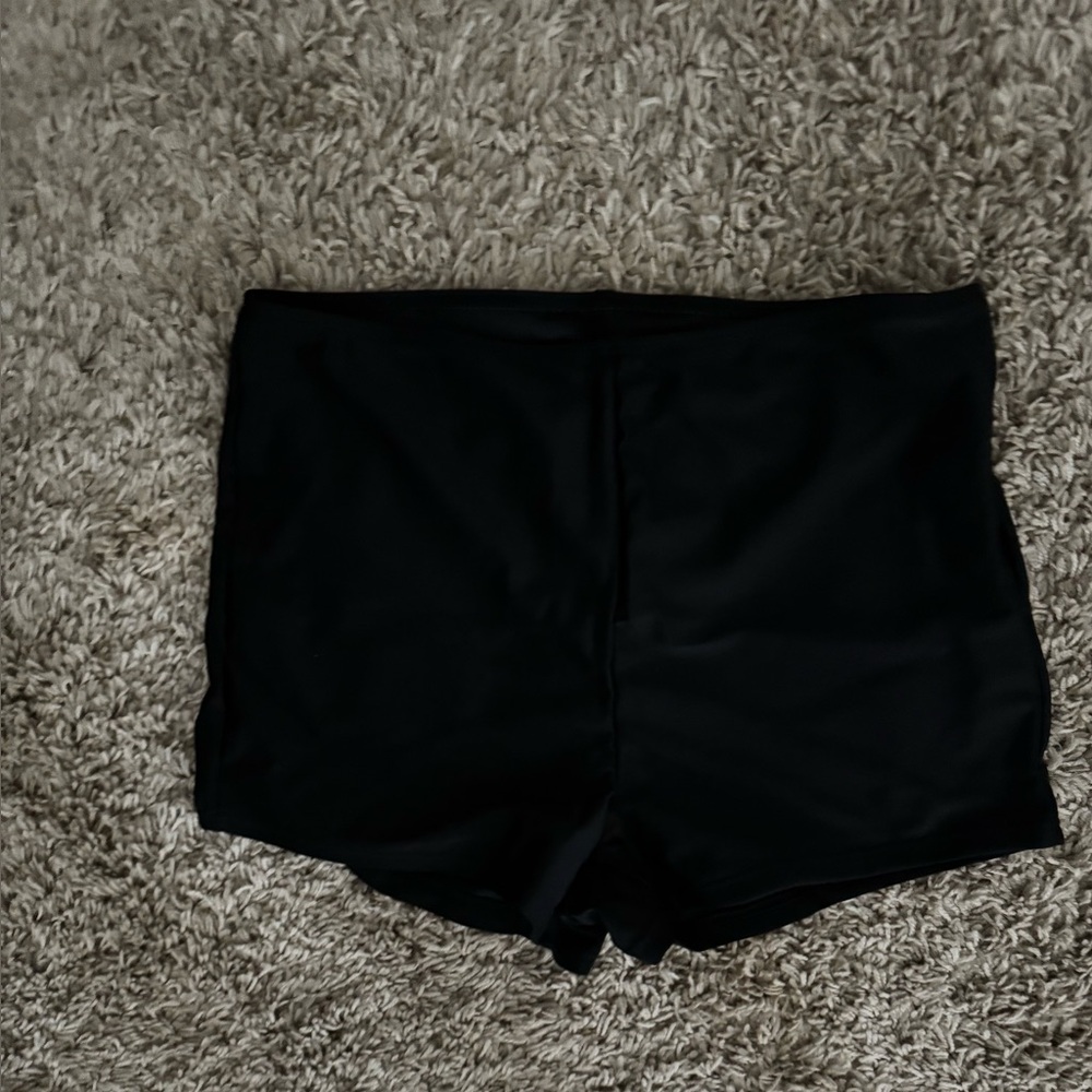 Floral Black and Orange Women's Top and Black Boy Shorts (Set) - Picture 6 of 6